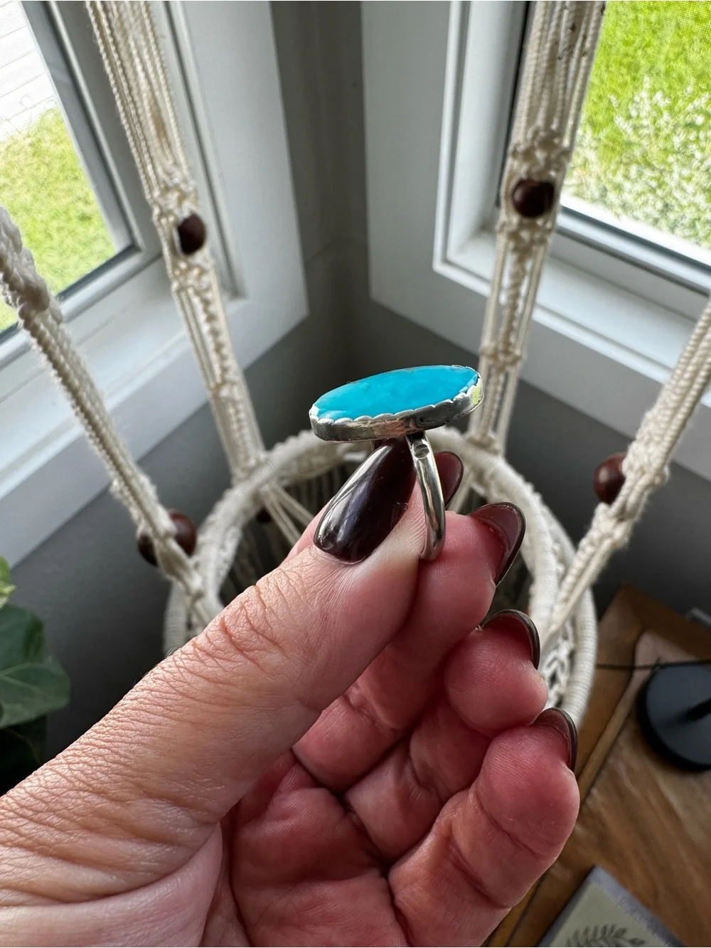Turquoise ring, size 9.5